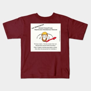 Donald OranguTrump has his clothing made in China Kids T-Shirt